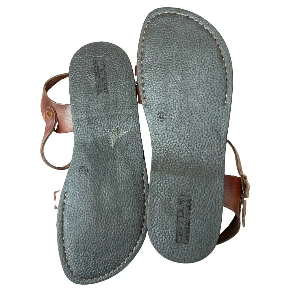 Holy Land Market Unisex Leather Biblical Sandals Jesus Yashua Yousef Style